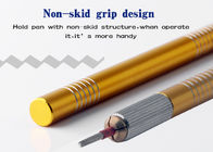 Golden Microblading Eyebrow Pen Permanent Makeup Tools Aluminum Hand