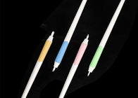 Lushcolor Empat Warna Manual Microblading Pen Plastik / Stainless Stell CE FDA MSDS