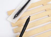 Black Microblading Alis Alat / Disposable Manual Pen Dengan Brush