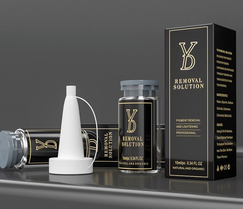 Solusi Penghapusan Cairan Produk YD Baru untuk Agen Penghilang Alis Tato Permanen Makeup Lama