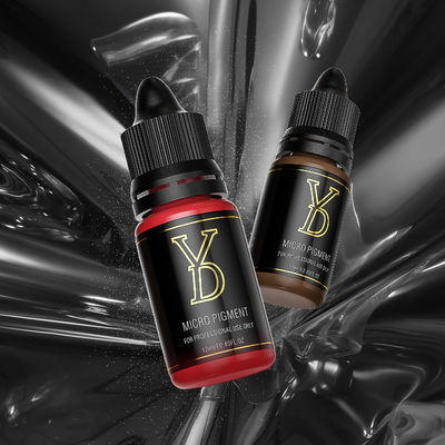 YD 12ml Tanaman Murni Pigmen Makeup Permanen Tinta Tato Cair Bata Merah