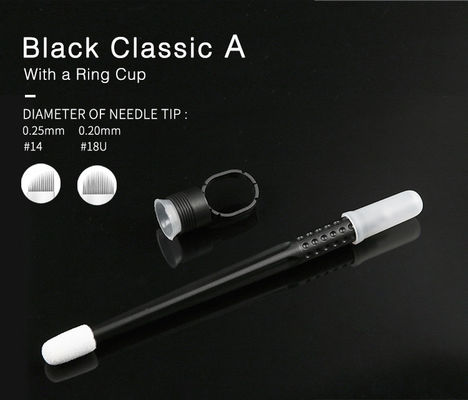 ODM 3D Manual Tattoo Pen Dengan Blade Curved 0.25mm