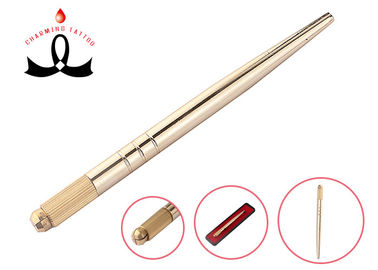 Golden Alis Microblading Alat Tato Manual Pena Microblading Hairstock